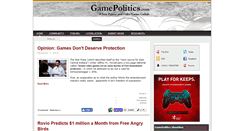 Desktop Screenshot of gamepolitics.com