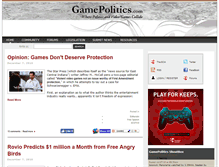 Tablet Screenshot of gamepolitics.com